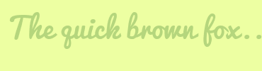Image with Font Color B5D67D and Background Color EDFFA2